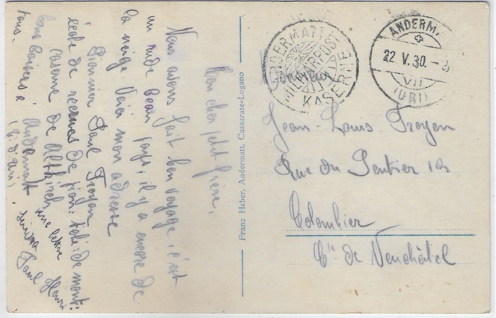 Cartoline postali: Andermatt - Generalansicht – Usato da Ettingen venduto da Kartenplanet 1