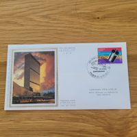 FDC mit Seidenbild 1971 Swissair