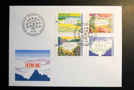 1996 FDC Automatenmarke - Die 4 Jahreszeiten 90Rp.