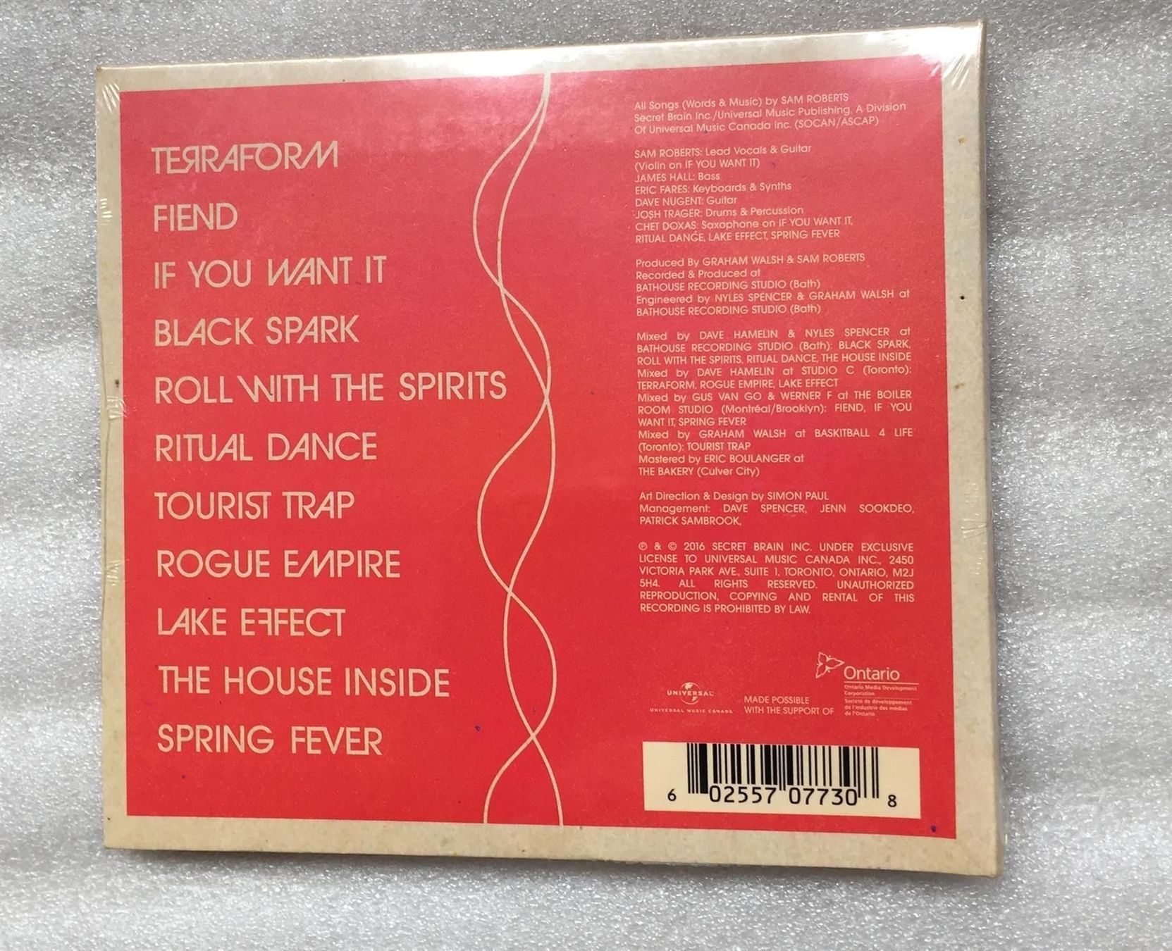 CDs: Sam Roberts Band TERRAFORM Canada Alternative Rock CD (New!) – Neu und originalverpackt aus Genève von Cockattoo 1