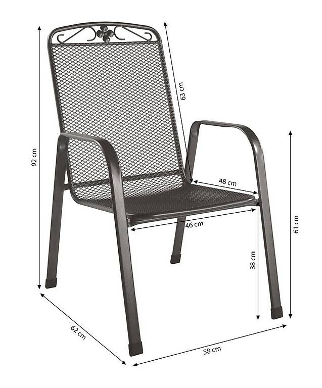 Sedie: Metall Gartenstuhl, 4 Stk. – Usato da Diepoldsau venduto da SSCH88 3