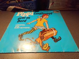 Schallplatte Pippi Langstrumpf geht an Board