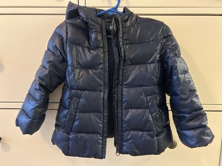 Winterjacke Benetton Gr. 90 dunkelblau