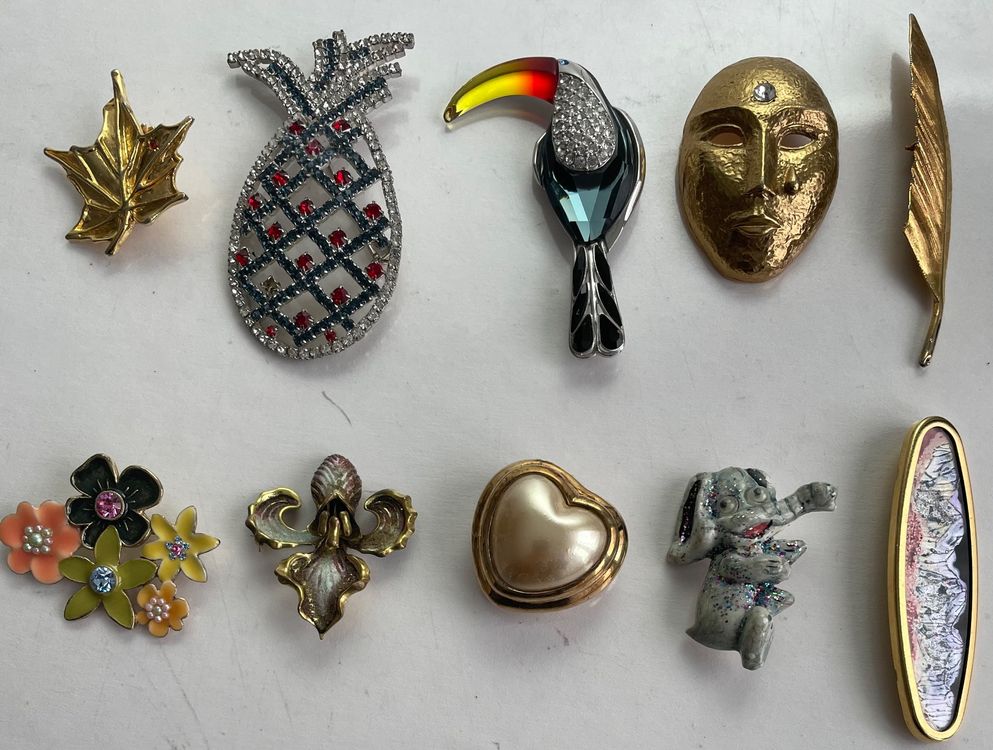 Designer Mode Schmuck 10 Stück Brosche Lot (Gebraucht) in Baar für CHF ...