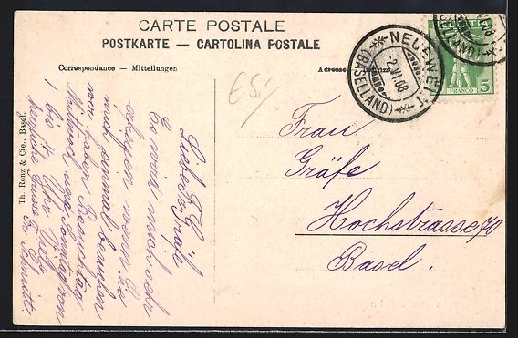 Cartoline postali: AK Brüglingen, Park mit Springbrunnen – Usato da Berlin venduto da bartko-reher 1