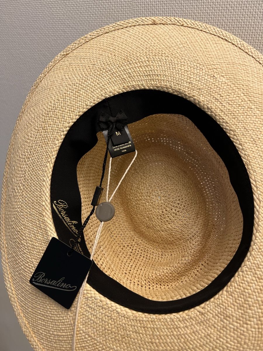 Borsalino Copricapi, berretti & cappellini: Borsalino sunhat fedora- new – Nuovo e nell'imballaggio originale da Corsier GE venduto da Karol_save_planet 5
