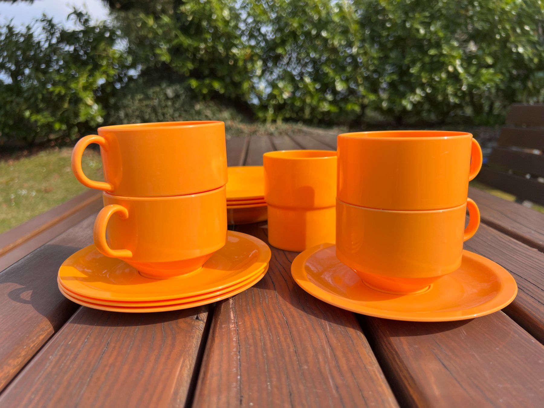 Set di piatti: Vintage Picknick - Campinggeschirr - Set – Usato da Walzenhausen venduto da stilvollwohnen 5