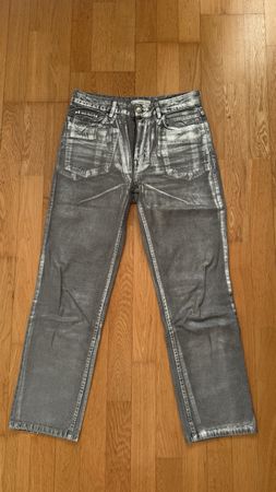Mango denim jeans with tin-foil wash, size 38
