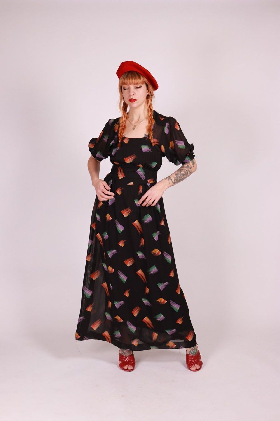 Vestiti: 1970er Maxi Kleid - Gr.S – Usato da Hombrechtikon venduto da BAZ-Vintage 3