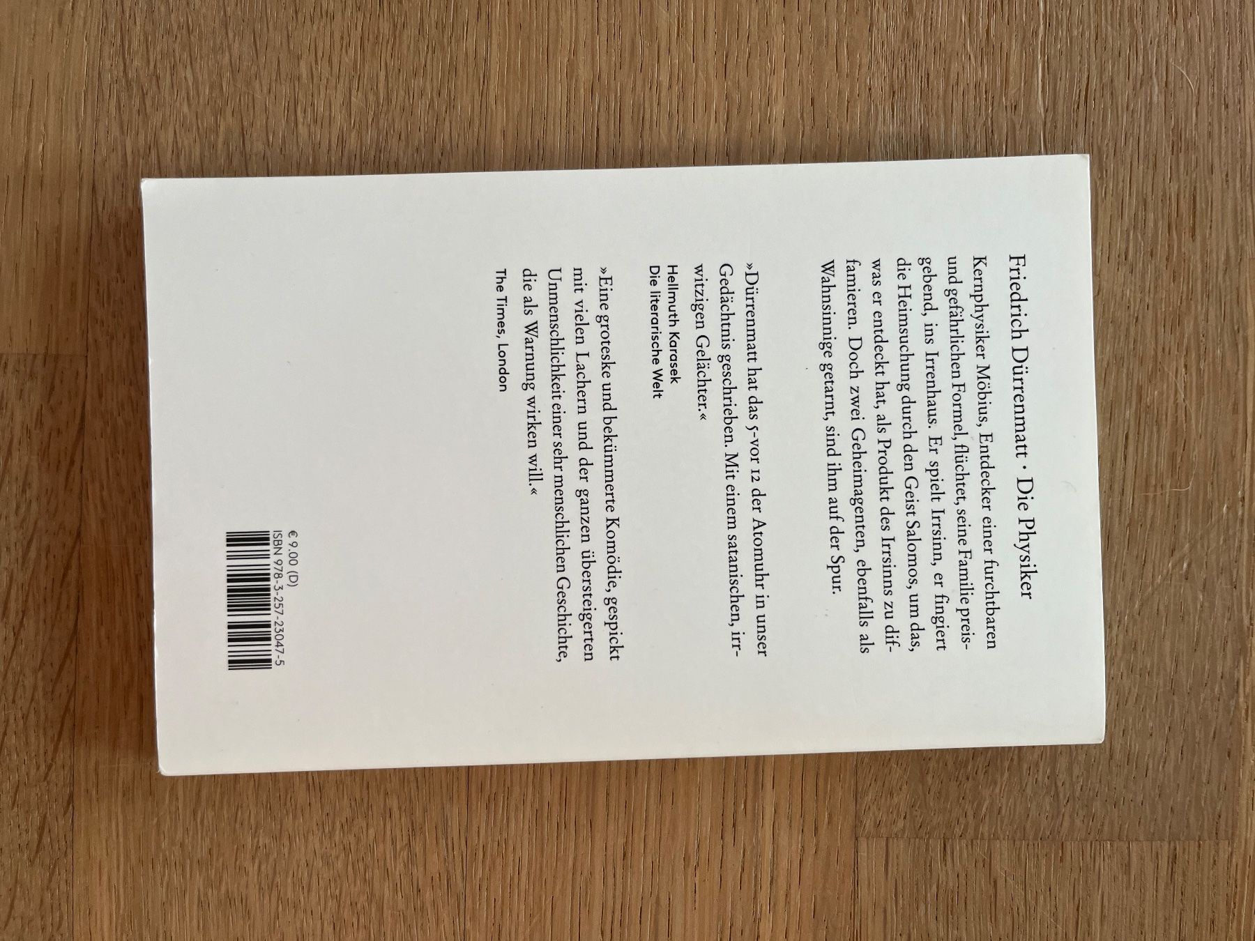 Libri: Friedrich Dürrenmatt "Die Physiker" Komödie – Usato da Laupen BE venduto da lee_ym6v 1