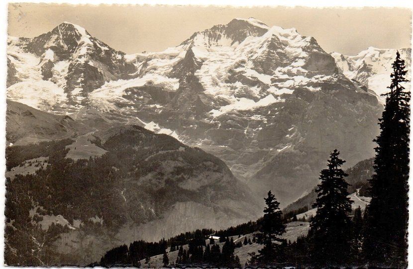 Ansichtskarten: MÜRREN Mönch u. Jungfrau – Gebraucht aus Jona von philajona