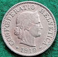 Pièce de 5 ct suisse 1919