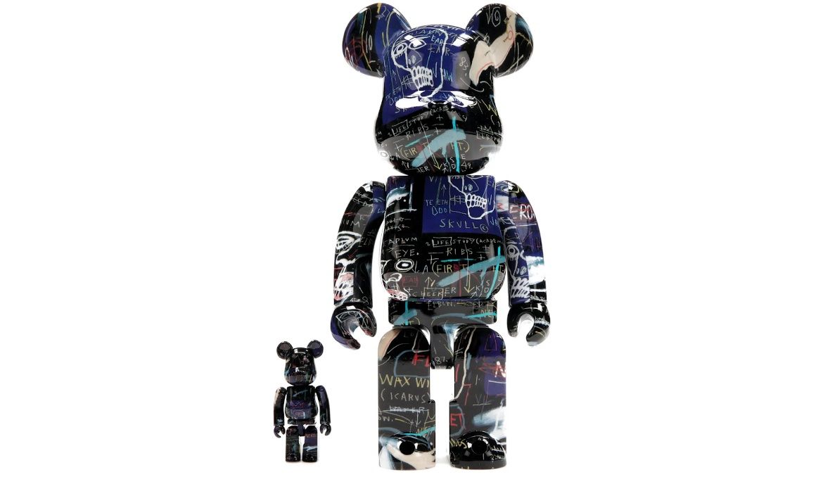 Statuette: Bearbrick Jean-Michel Basquiat #7 100% & 400% Set – Nuovo e nell'imballaggio originale da Chur venduto da pareto12