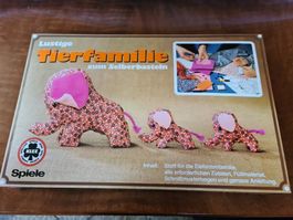 Lustige Tierfamilie zum selberbasteln