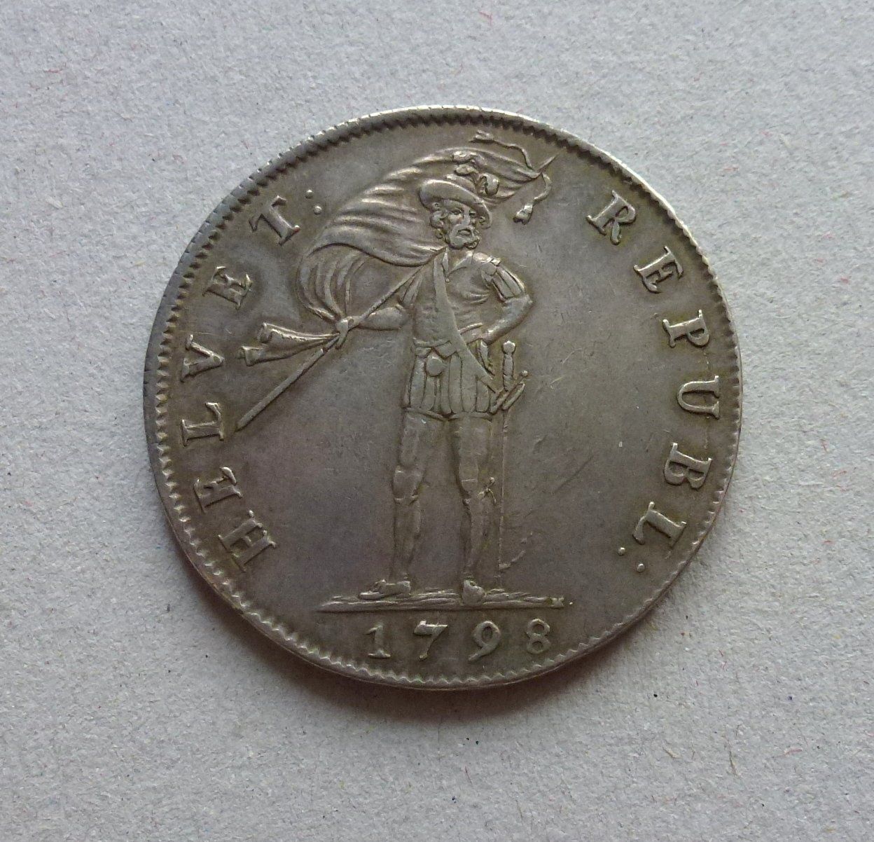 Tutti le monete: Helv. Rep. ++ 40 Batzen 1798 S – Usato da Walkringen venduto da Casablanca777 1