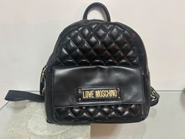 Love Moschino Rucksack, schwarz, gesteppt