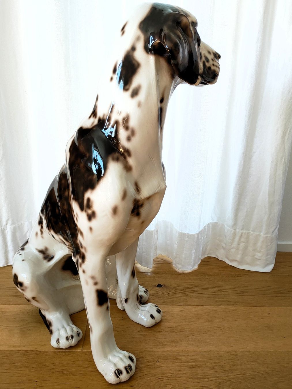 Sculture & Statue: Dalmatiner-Hund aus Keramik – Usato da Langendorf venduto da O.Esseiva 3