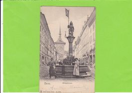 Bern-Zähringerbrunnen-belebt-1905, Künzli-Tobler
