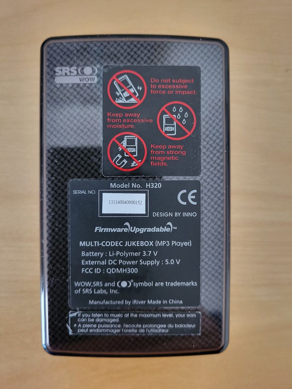 Iriver Lettore multimediale portatile: iRiver H320 tragbarer, digitaler Medienplayer – Usato da Thun venduto da and_jnp8 1