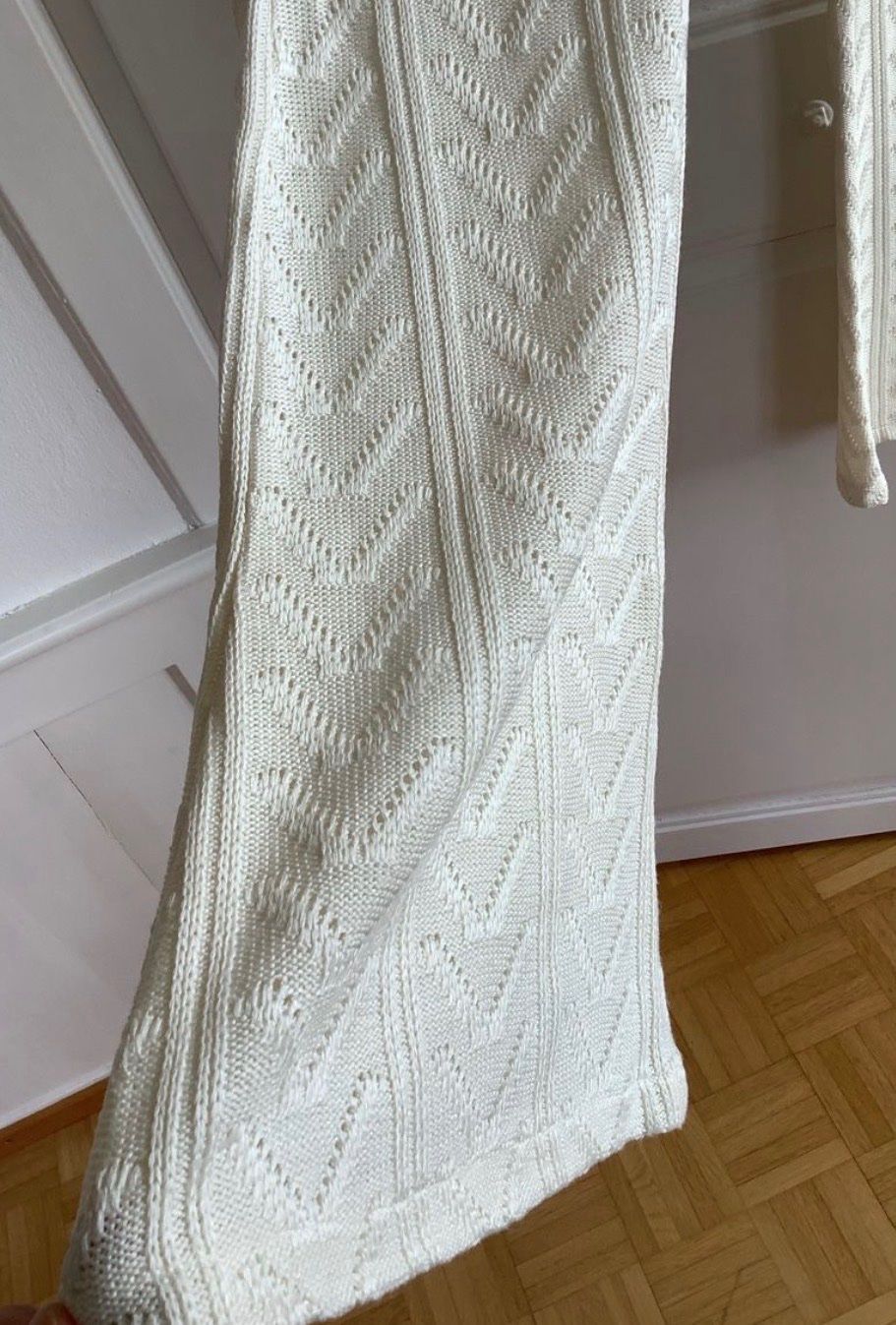 Zara Hosen: Strickhose ecru Boho gemustert Zara M – Neu (gemäss Beschreibung) aus Ascona von Buisy81 1