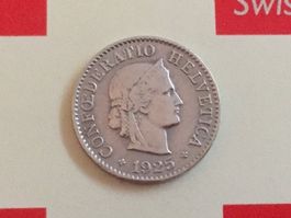5 Rappen 1925 ss-vz, nur 3,0 Mio!