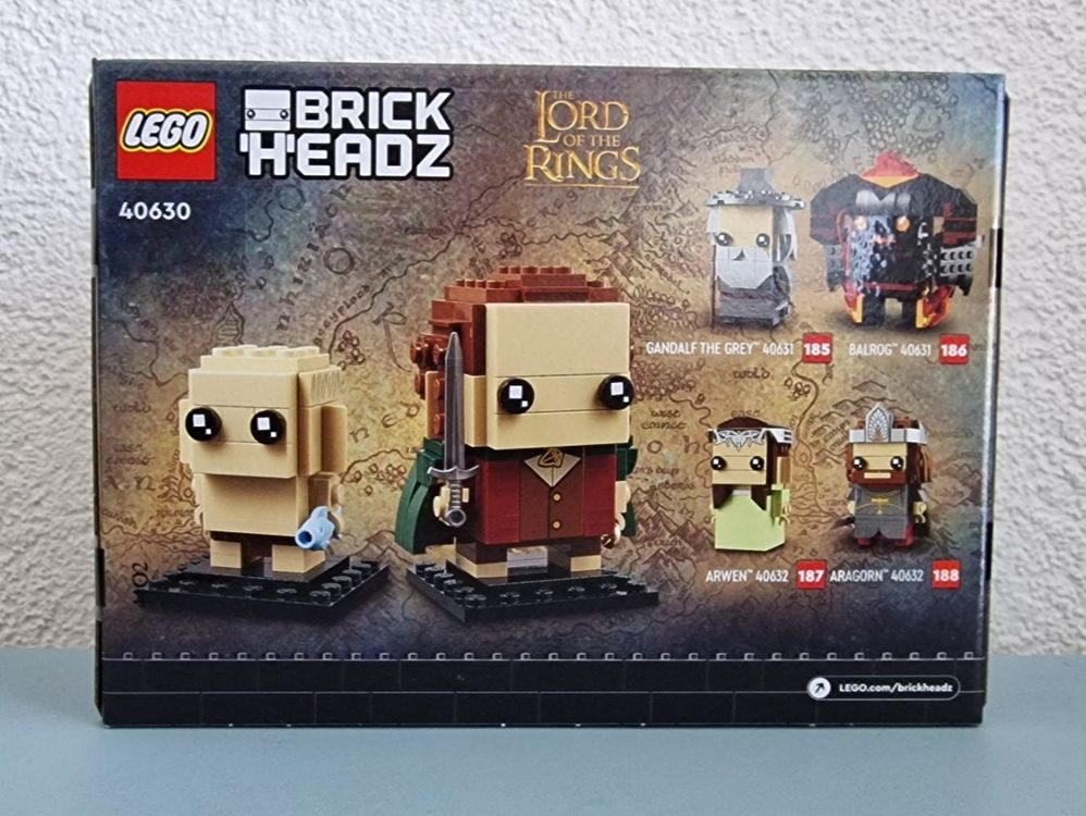 Lego Brickheadz Lord Rings 40630 Gollum Frodo (Neu und originalverpackt ...