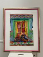 Aquarell-Gemälde von Cecilia Betancourt - El Perro - visiert