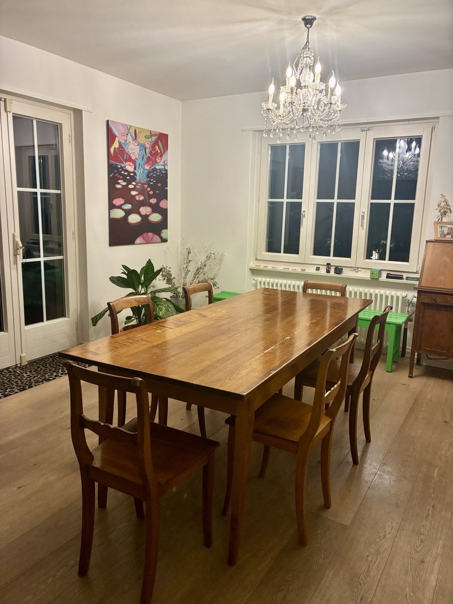 Tavoli: Biedermeier Tisch mit 6 Stühlen – Usato da Liebefeld venduto da stephan22222 1