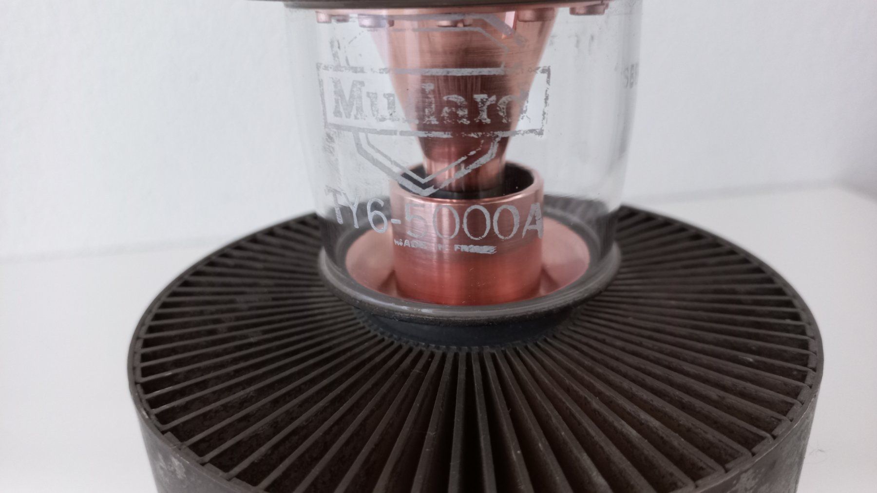 Radio: Senderöhre Mullard TY 6 - 5000A V.H.F. Power Triode, 1958 – Usato da Bévilard venduto da Orscha 4