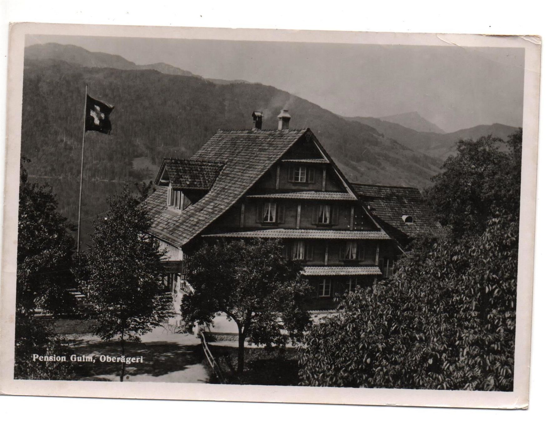 Cartoline postali: OBERÄGERI Pension Gulm – Usato da Jona venduto da philajona