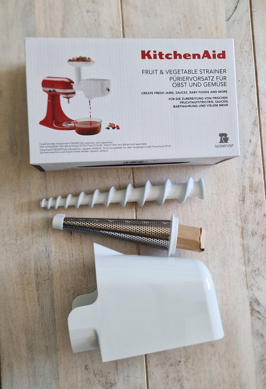 Kitchenaid Elettrodomestici da cucina: Kitchenaid-Set Fleischwolf und Püriervorsatz. Neu! – Nuovo e nell'imballaggio originale da Suhr venduto da Sbume 1