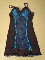 Negligé, schwarz blau Grösse L/XL