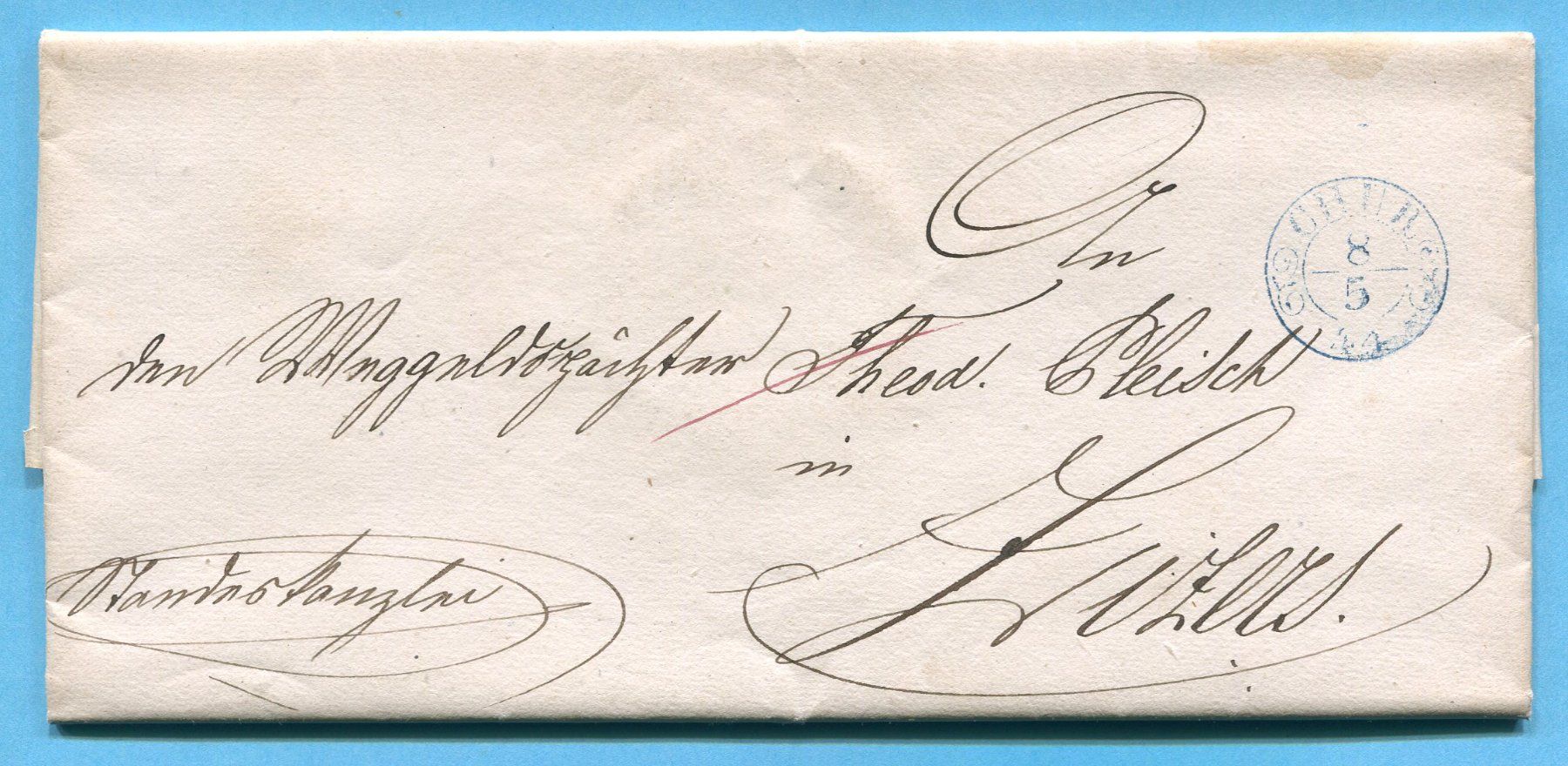 Tutti i francobolli: Faltbrief von Chur nach Zizers 1844 – Usato da Opfikon venduto da Prophila