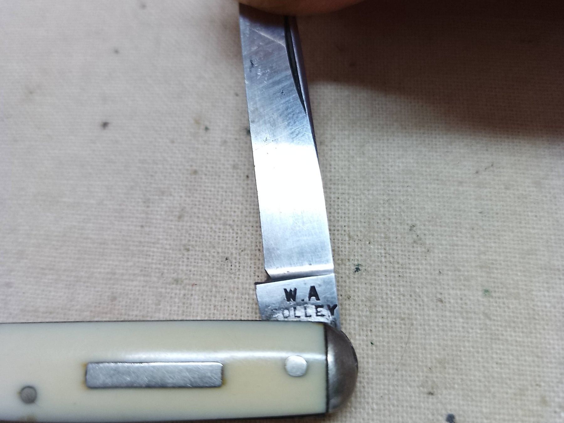Taschenmesser: Messer - vintage -  vecchio - "W.A - Colley - Sheffield". – Gebraucht aus Sorengo von 74in 3
