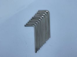 10 Stück Sechskant-Stiftschlüssel 4mm