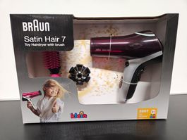Neu - Braun - Haartrockner mit Bürste (für Kinder)