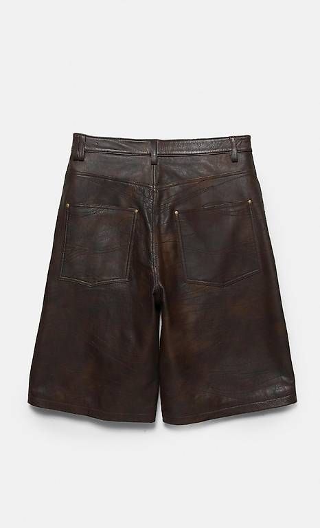 Pull&Bear Pantaloni: STWD by PLEASURES Leder-Bermudashorts – Nuovo e nell'imballaggio originale da Meggen venduto da gia_wz2q 1