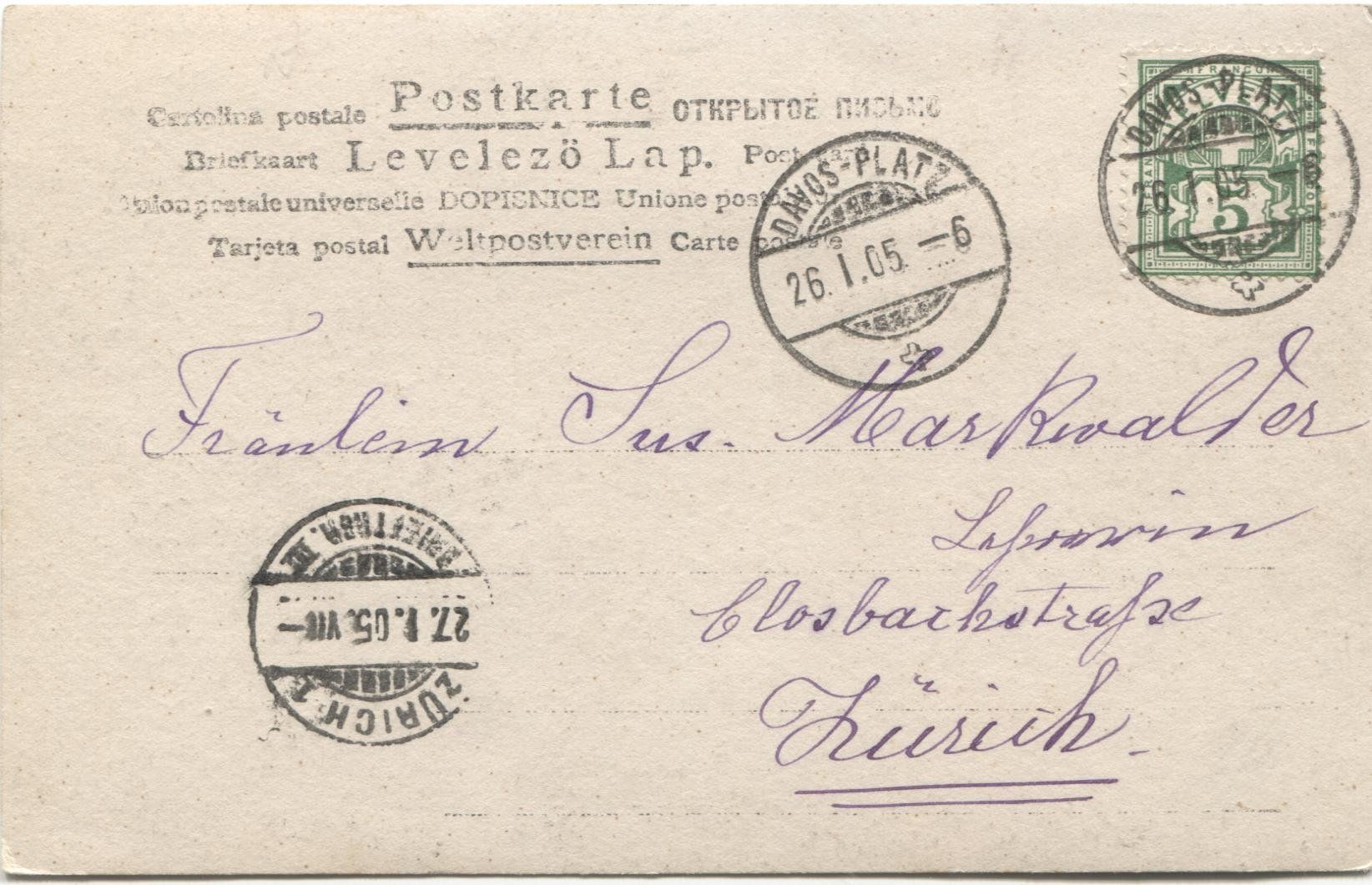 Cartoline postali: LANDWIRTSCHAFT/STROHDACHHAUS? 1905 – Usato da Wil SG venduto da Clanx 1