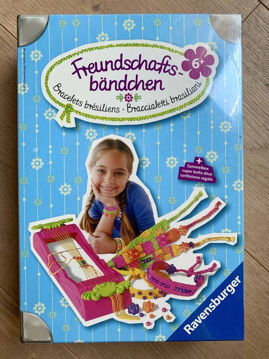 Kit bricolage: RAVENSBURGER Freundschaftsbändchen Bastelset mit Sammelbox – Nuovo e nell'imballaggio originale da Winterthur venduto da amapola