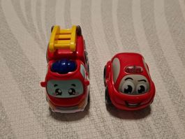 Spielzeugauto Set Feuerwehr und Auto für Kleinkinder