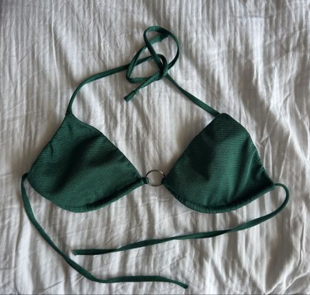 Calzedonia Cobey Bikini-Top, grün gerippt, Gr. S