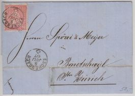 Brief 1867 ESCHENBACH nach Bäretschwyl