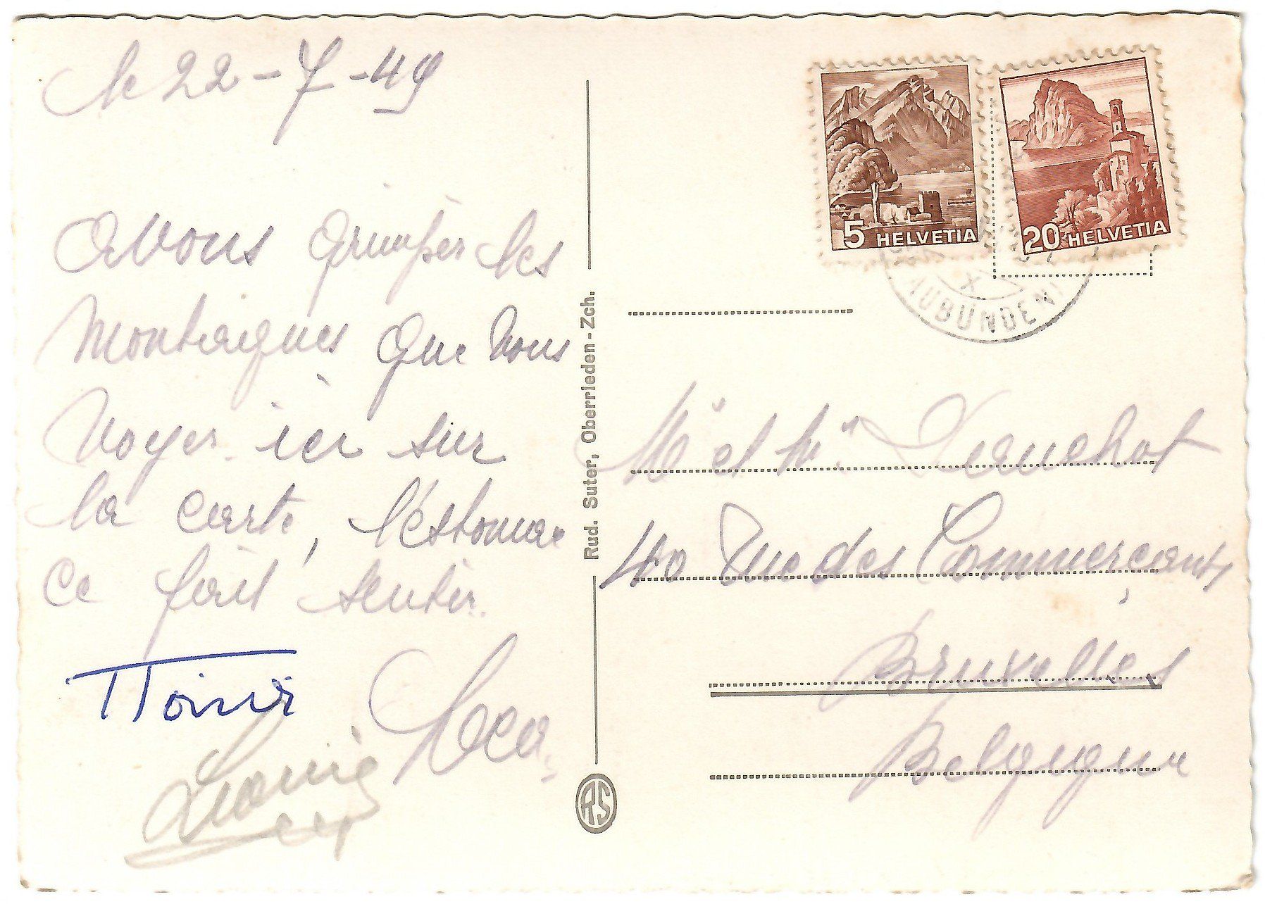 Cartes postales: Ansichtskarte  Bivio im Oberhalbstein – D'occasion à Kerns par etma3 1