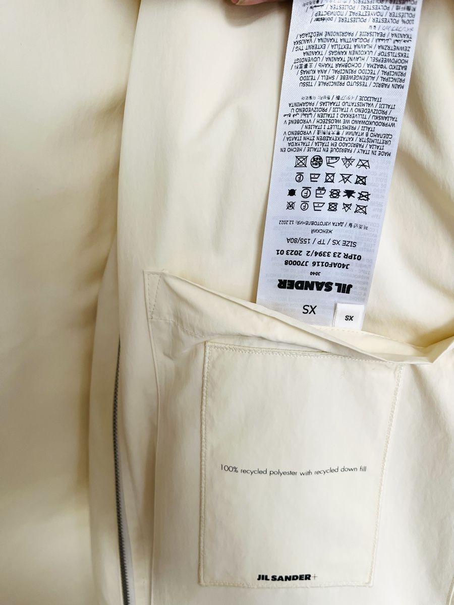 Jil Sander Vestes: NEW Jil Sander Sleek Straight Down Jacket Ecru/offwhite – Neuf (Voir description) à Horgen par Lumina_birkin 5