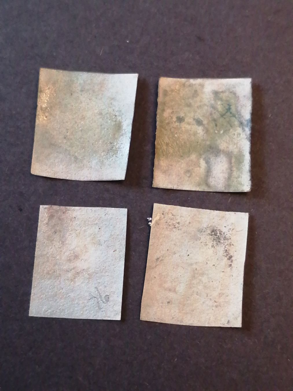 Alle Briefmarken: 4mal One Penny Red 1841  – Gebraucht aus Happerswil von tschergi 1