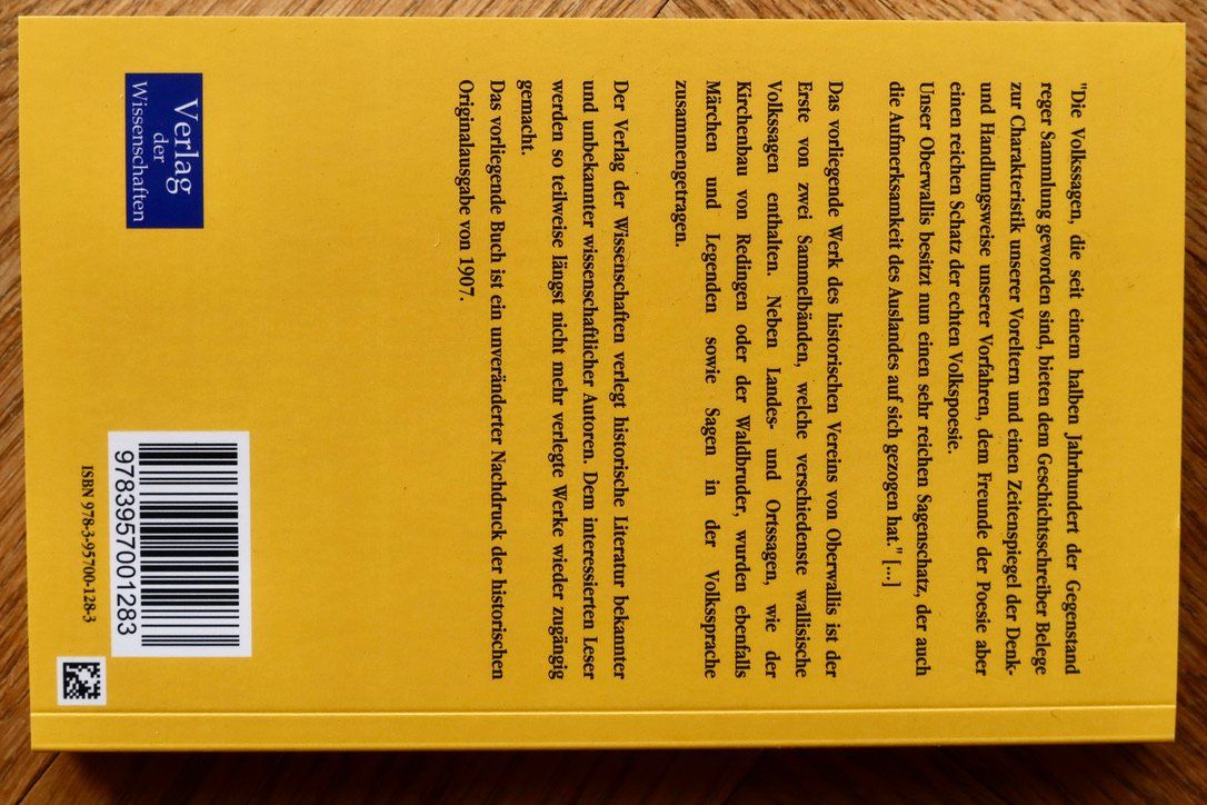 Libri: Walliser Sagen, Erster Teil – Nuovo e nell'imballaggio originale da Basel venduto da MLIB09 4