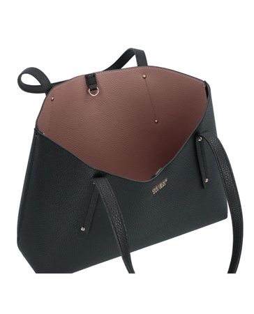 Guess Brenton Tote Handtasche Shopping Bag schwarz