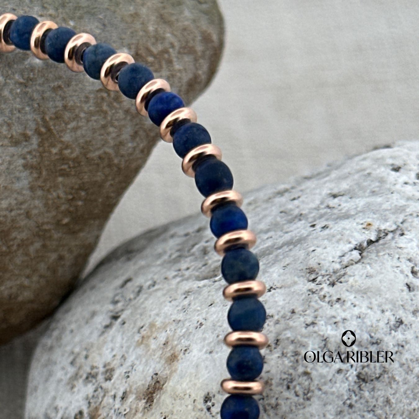 Olga Ribler Bracciali & Braccialetti: Armband mit Lapislazuli – Nuovo (secondo la descrizione) da Luzern venduto da MonikaS03 4