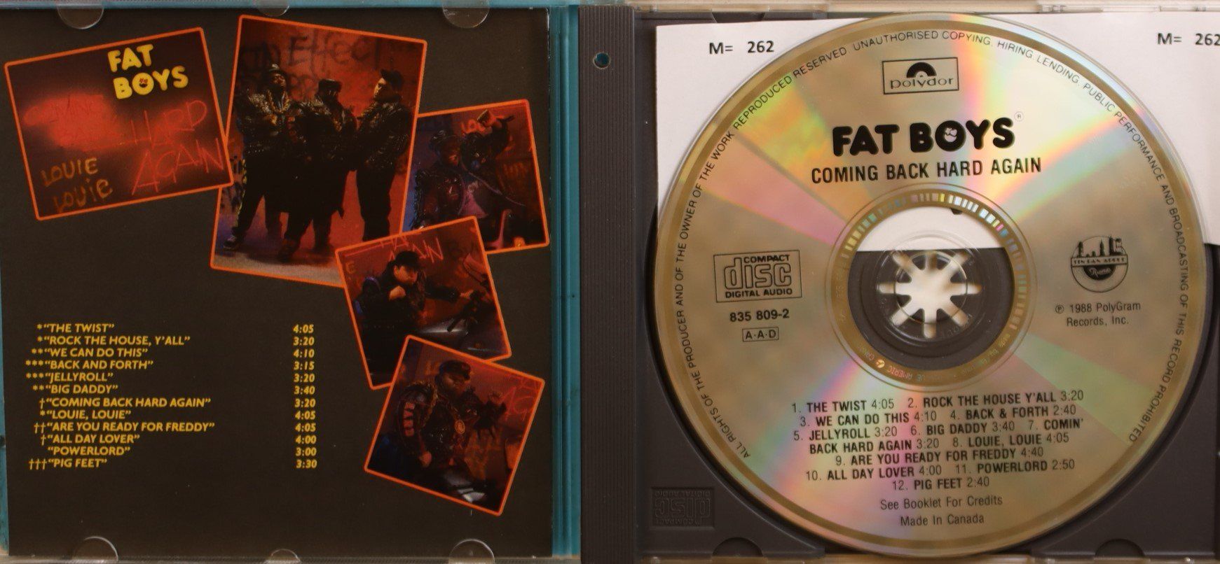 CD: Fat Boys – Coming Back Hard Again – Usato da Luzern venduto da CONTENTI 1