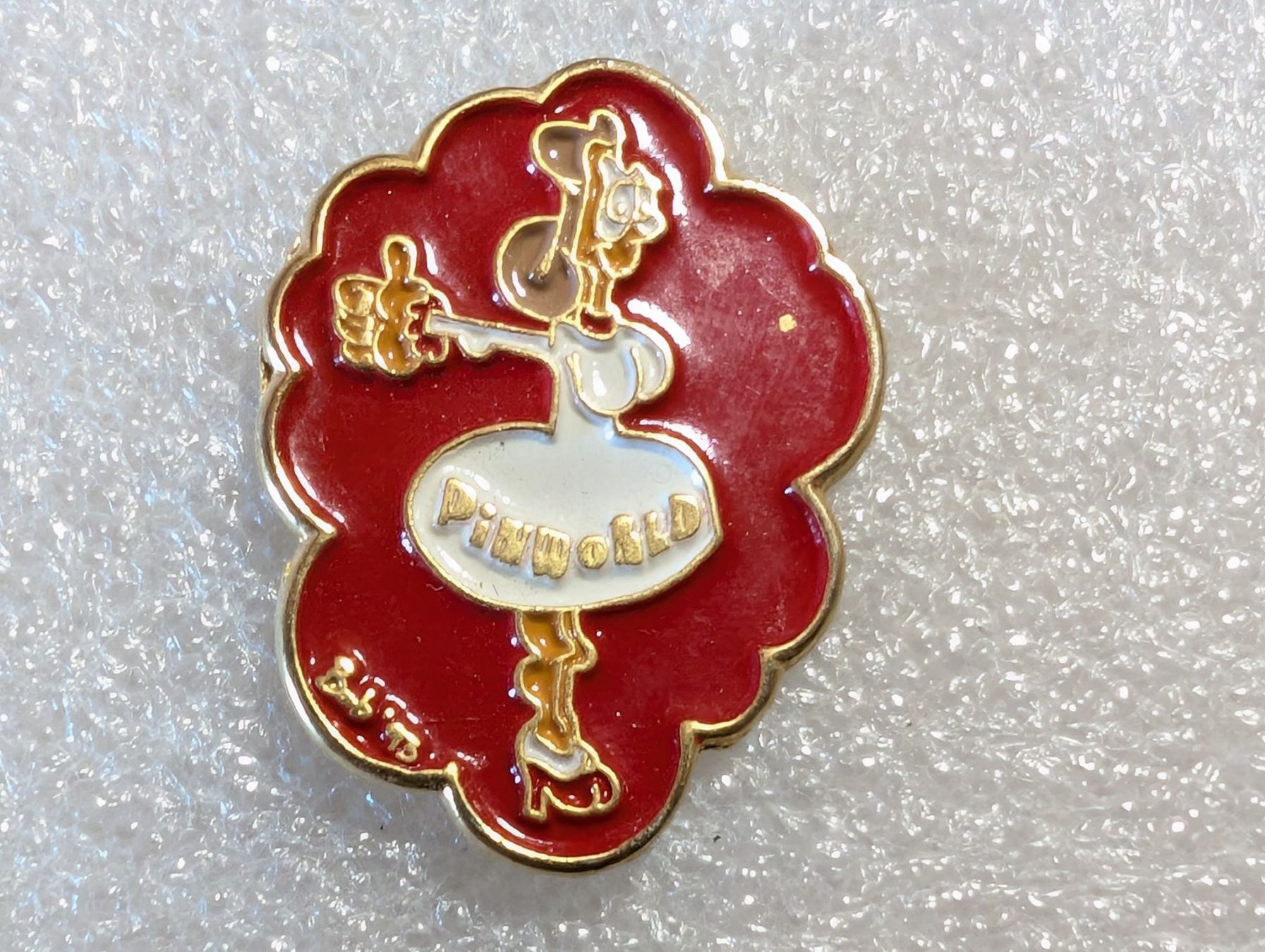 Placchette & Badge: Ansteckpin 287: Pinworld – Usato da Oppligen venduto da Pin-Fall-Shop